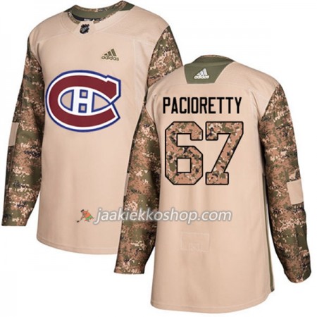 Miehille NHL Montreal Canadiens Pelipaita Max Pacioretty 67 Adidas 2017-2018 Camo Veterans Day Practice Authentic